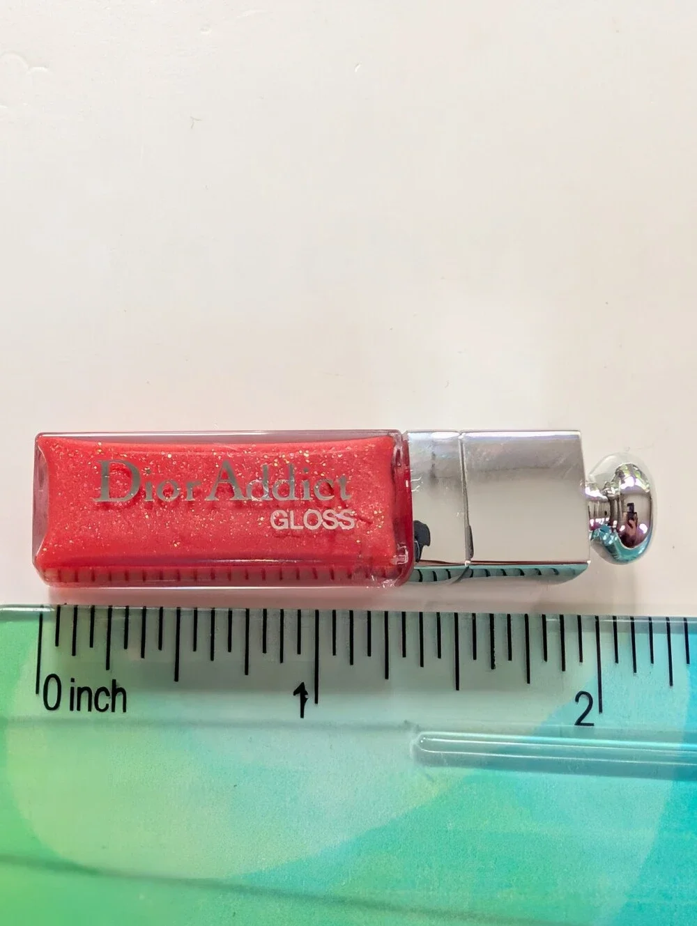 Dior Addict Gloss in 643 Diablotine Sparkly Pink Mini Travel Lip Gloss NWOT 2ml